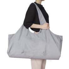 Namvo Large Yoga Mat Bag Multi-Purpose Gym Bag Yoga Mat Tote Sling Carrier with Side Pocket Fits Most Size Mats Gray