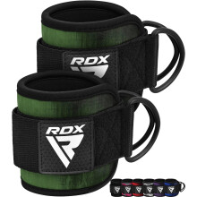 RDX Ankle Straps for Cable Machines ? 7MM Neoprene Padded 10"x4" Adjustable Gym Cuffs with Dual D-Rings ? Weight Attachments for Wrist Glutes Leg
