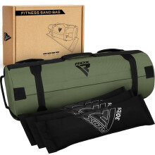 RDX Sandbag for Fitness Weights Training, Unfilled Power Bags with Handles, 2-90 KG Adjustable Weighted Slam Bag for Strength Powerlifting Running