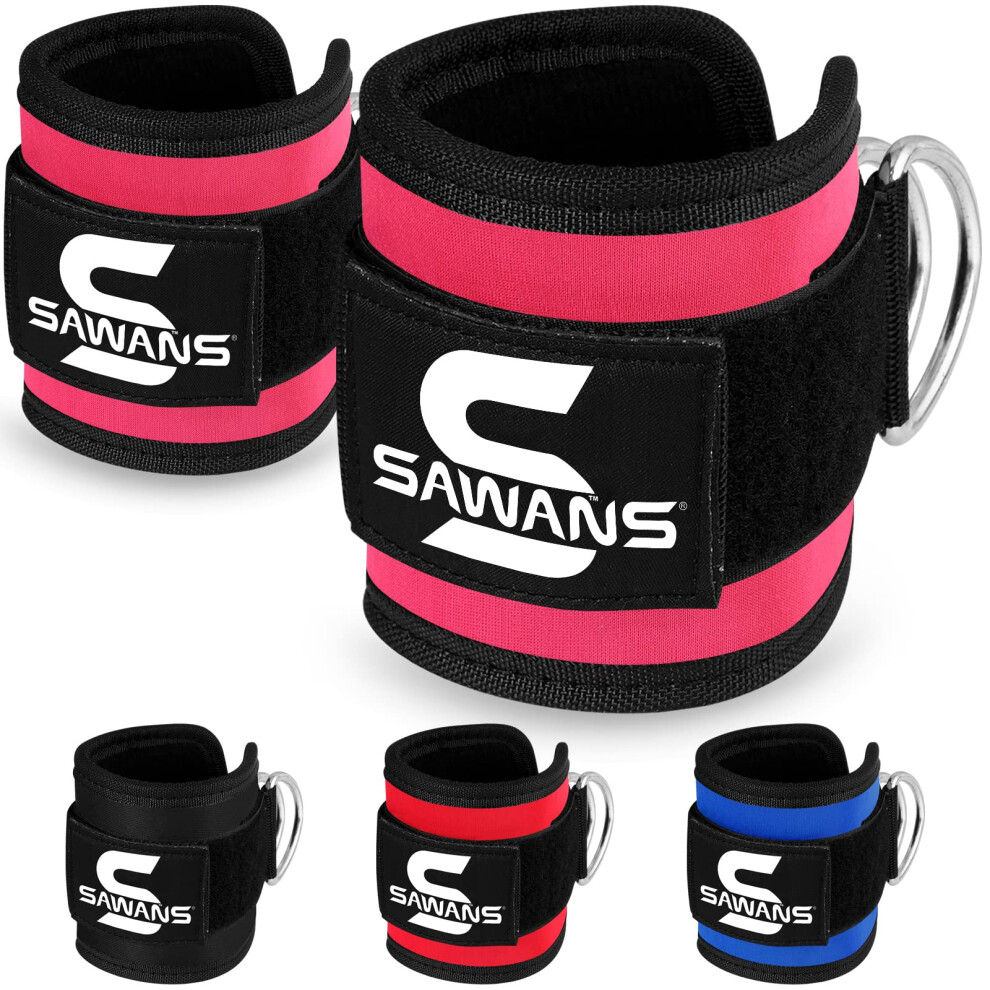 Photos - Other Trainers SAWANS Ankle Straps for Cable Machine Attachments Gym Ankle Cuffs with Neoprene Padding Adjustable Glute Kickback Workouts B