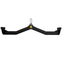 WNOEY LAT Pull Down Bar, LAT Pulldown Attachments T-bar V-bar,Pull Down Bar with Ergonomic Handle, Tricep Bar Back Strength Training Handle, Grips