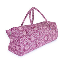 Yoga-Mad Full Print Mandala Yoga & Pilates Kit Bag, Unisex with Full Length Zip, Fits Most Flexible Mats, Yoga Blocks, Bolsters & Clothing, Burgundy,