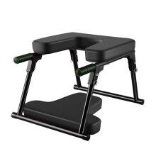 AYYDS Yoga Headstand Bench, Foldable Yoga Inversion Bench, Metal Frame and PU Pads, Handstand Trainer Bench, Relieve Fatigue Balance Training, 200kg