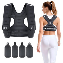 Sportneer Adjustable Weighted Vest for Women Running Vest 4.54 kg, Black