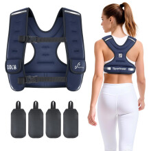 Sportneer Adjustable Weight Vest for Women Running Vest (Blue, 2.7-4.5 kg)