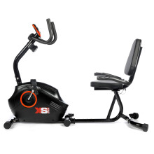 XS Sports B400R Recumbent Seated Recovery Rehab Exercise Bike, 8 Level Magnetic Resistance Bike with LCD Monitor, Handle Pulse Sensors, Adjustable