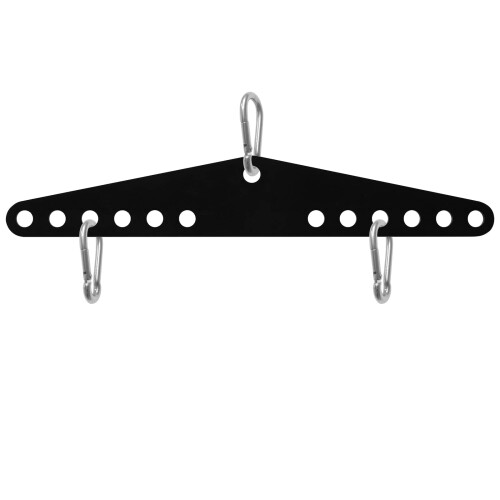 RIMLUFE Double to Single D Handle Cable Weight Workout Pulley System Adaptor Plate Spreader LAT Pull Down BarRope Attachments Cable Machine for Squat