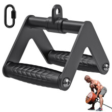 Kipika Heavy Duty Double D Handle, V Bar Cable Attachment, Row Attachment for Cable Machine, Non-Slip and Comfortable, Solid Aluminium Alloy Handle,