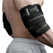 DMoose Fitness Elbow Wraps for Weightlifting (Pair) 40" Adjustable Brace for Joint Support, Pain Relief & Tendonitis-Elbow Straps for Weight Lifting,