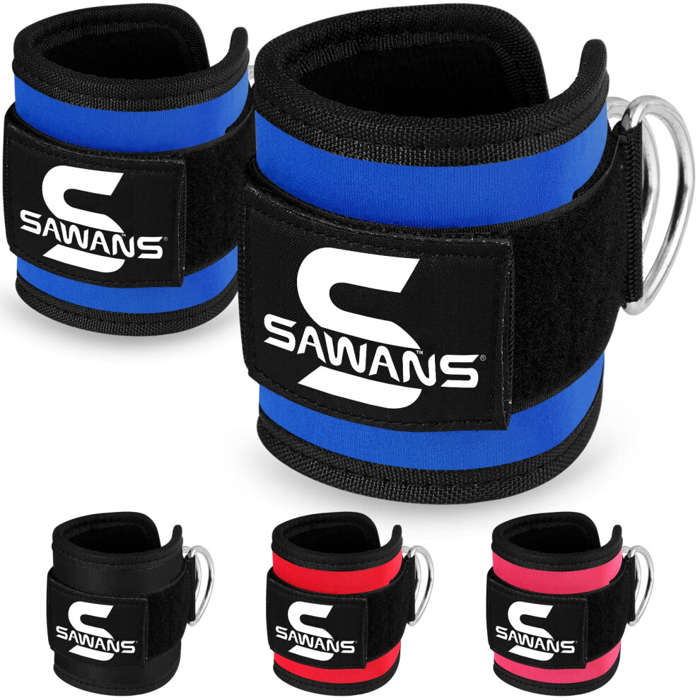 Photos - Other Trainers SAWANS Ankle Straps for Cable Machine Attachments Gym Ankle Cuffs with Neoprene Padding Adjustable Glute Kickback Workouts B