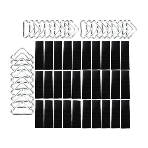 BEITESI Trampoline Accessories Trampoline Triangle Buckle Trampoline triangle rings replacement Trampoline triangle ring(30 pieces)