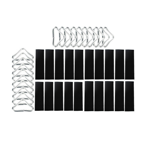 BEITESI Trampoline Accessories Trampoline Triangle Buckle Trampoline triangle rings replacement Trampoline triangle ring(20 pieces)