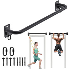 BeneLabel Pull Up Bar, Wall Mounted Chin-up Bar Ceiling Fitness Training Bar Doorway 95cm Upper Body Strength Pullup Equipment for Adults/Teens Upper