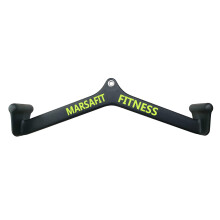 Home Gym Fitness Rowing T-bar V-bar Pulley Cable Machine Attachments, Bicep Curl Tricep LAT Pulldown Bar Back Strength Training Handle Grips LAT Pull