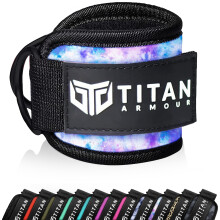 Titan Armour? Single Ankle Straps for Cable Machines | Gym Cuffs w/Heavy-Duty Steel Double D-Rings & Adjustable Strap | Lower Body Workouts Inc. Leg