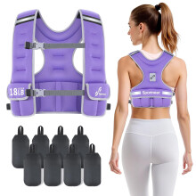 Sportneer Adjustable Weight Vest for Women Running Vest (Purple, 4.5-8.16 kg)