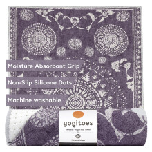 Manduka Yogitoes Hot Yoga Mat Towel - 71" | Moisture Activated Grip | Patented Silicone Nubs | Highly Absorbent, Durable & Easy Care | Made from