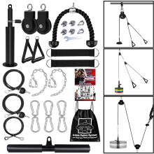 Cable Pulley System Gym Upgraded Home Strength Training Equipment Workout Accessories LAT Pull Down Fitness for Triceps Pull Down Biceps Curl Back