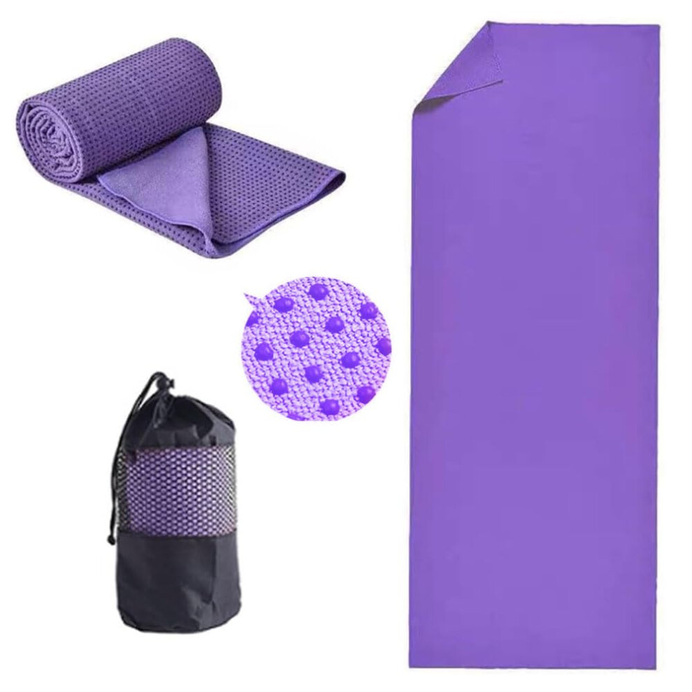 Photos - Yoga  Towel  Mat Towel Non Slip Hot  Towel Quick Dry Fitness Mats Towel Ultra Soft and Sweat Absorbent Grip Dot Washa