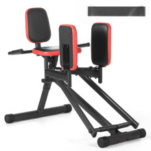 WARMOUNTS Hip Abductor Machine for Home Gym, Thigh & Glute Trainer with 2-Level Resistance & Leg Bands, Buttocks Compact Strength Training Equipment,