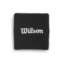 Wilson Terry Logo Wristbands, Moisture-Controlling and Quick-Drying, Colour: Black, Size: One Size