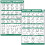 Palace Learning QUICKFIT 2 Pack - Kettlebell Workout Exercise Poster Set- Volume 1 & 2 - Laminated Kettle Bell Chart - 18" x 24" 1