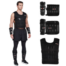 Weighted Vest Set 20KG for Men & Women, Adjustable Workout Weight Vest with Steel Plates, Weighted Training Vest with Wrist Weights and Ankle Weights