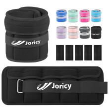 JORICY Adjustable Ankle Weights for Women Men Kids, 1?3kg Pair Leg/Wrist/Arm Weight Straps with Removable Weight for Yoga Walking Running Gymnastics