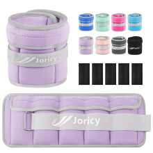 JORICY Adjustable Ankle Weights for Women Men Kids, 1?5kg Pair Leg/Wrist/Arm Weight Straps with Removable Weight for Yoga Walking Running Gymnastics