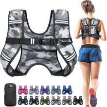 BAGAIL Weighted Vest for Strength Training, Bust Size Adjustable, Convenient Pocket, Iron Sand Weighted Vests, Ideal for Gym Workouts, Yoga Training