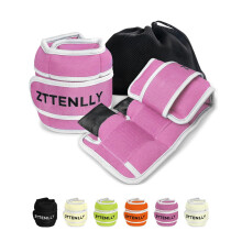 ZTTEN Adjustable Ankle Weights & Wrist Weights 0.9-4.5kg Neoprene Straps for Adults/Kids - Compact Design for Fitness, Yoga, Running