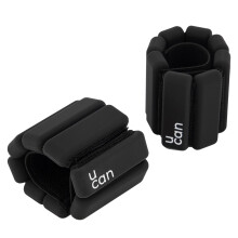 U Can - Pair of 0.5kg 1kg 2.5kg Silicone Ankle Weights Wrist Weights for Home Exercise, Minimalist, Comfortable and Beautiful, Black, Pink, Blue, Grey