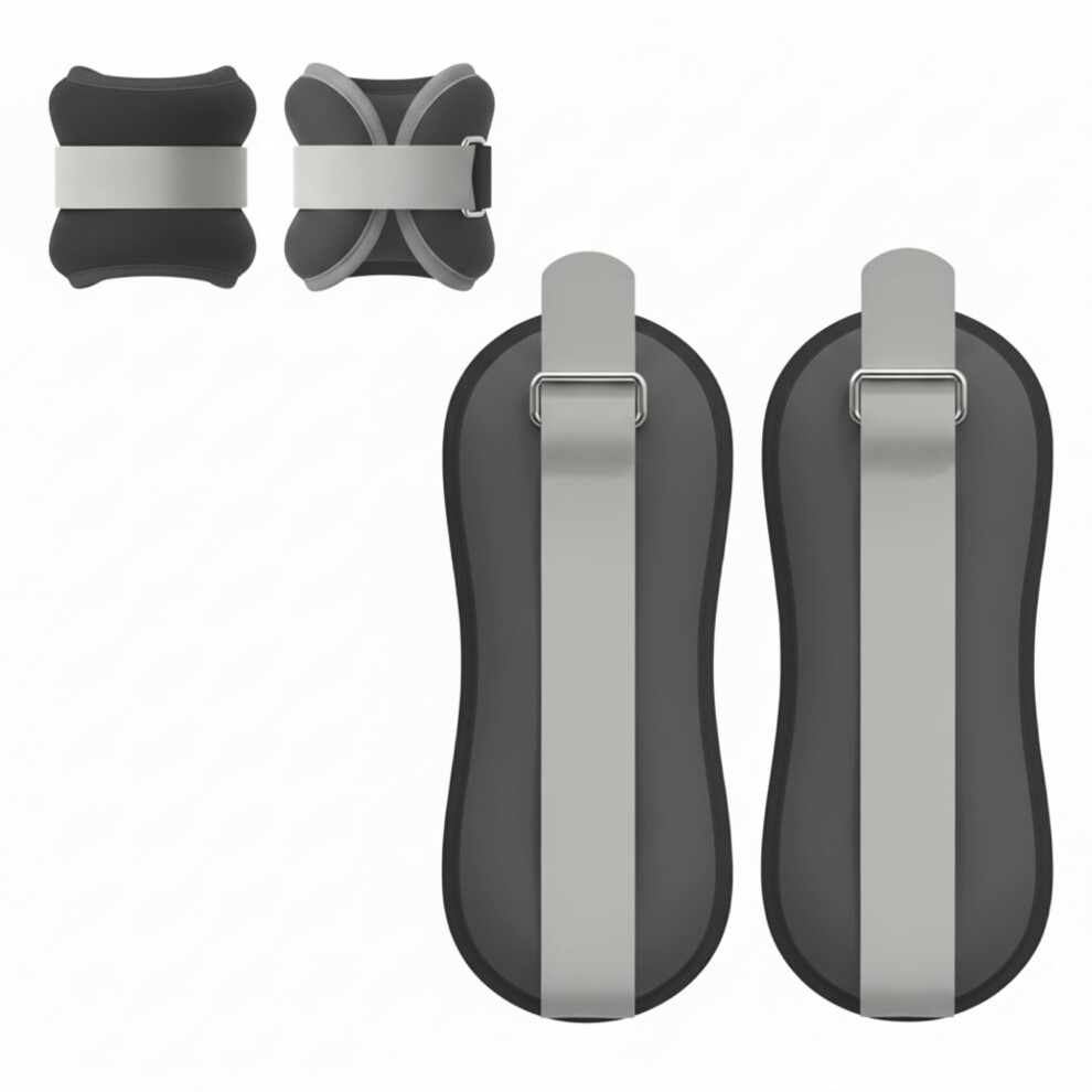 Photos - Barbells & Dumbbells 2 Wrist and Ankle Weights. Weighted Ankle 0.3kg/0.5kg/0.75kg/1kg/1.5kg/2kg with Adjustable Strap for Home Exercise, Yoga, Ca