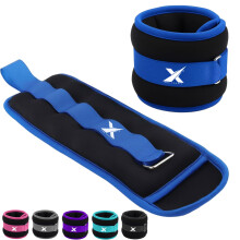 Xn8 Neoprene Ankle Weights With Strap, Pair of (0.5kg,1kg,1.5kg,2kg,2.5kg,3kg) Leg Weights, Wrist Weights, Arm Weights for Home Fitness, Strength