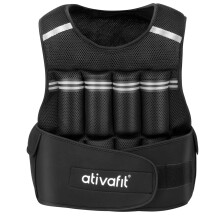 ATIVAFIT Adjustable Weighted Vest 10kg / 22lb Fitness Weight Vest for Strength Training Running Jogging Weightlifting For Men Women