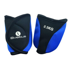 Sveltus Weighted Ankle Bracelets-0, 5 kg, Unisex, Adult, Blue, One Size