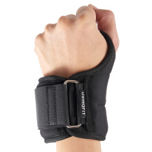 USINGFIT Wrist Weights with Thumb Loops Lock for Women Men 2 * 0.5kg / 1kg / 1.5kg Ankle Weights Arm Hand Leg Weighted Gloves Sand Bags Ladies Sandbag