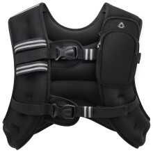 ZELUS Weighted Vest for Strength Training, 11kg Exercise Equipment for Home Gym, Iron Sand Weight Vest with Armband Holder for Men Women Fitness