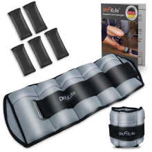 DH FitLife Ankle Weights Set of 2 | Adjustable Weights for Legs | 2 Options: 2 x 2.5kg & 2 x 4.5kg | Weight Cuffs for Women & Men | Strength &