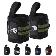 Slim Panda 18 Inch Wrist Wraps for Powerlifting - Adjustable Gym Wrist Support with Thumb Loops | Weight Lifting Wrist Straps for Men Women, 1 Pair