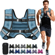 BAGAIL Weighted Vest for Strength Training, Bust Size Adjustable, Convenient Pocket, Iron Sand Weighted Vests, Ideal for Gym Workouts, Yoga Training