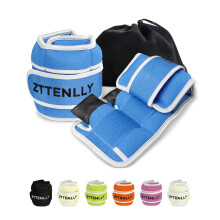 ZTTEN Adjustable Ankle Weights & Wrist Weights 0.9-4.5kg Neoprene Straps for Adults/Kids - Compact Design for Fitness, Yoga, Running