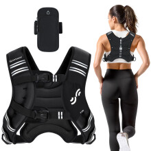 Sportneer Weighted Vest for Running Training 3.6 kg/ 5.4kg/ 6.8 kg/ 9kg/ 11kg Weight Vest with Reflective Stripe Running Vest for Workout Strength