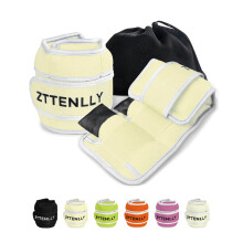 ZTTEN Adjustable Ankle Weights & Wrist Weights 0.9-4.5kg Neoprene Straps for Adults/Kids - Compact Design for Fitness, Yoga, Running