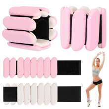 Wrist Weights - 1 Pair (0.5kg each) | Adjustable Portable Wrist and Ankle Weights Silicone Wrist Bangles Leg and Arm Weights for Women Yoga Dance