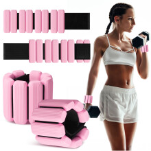 MESUADESI Wrist Weights Set of 2, Wearable Wrist Ankle Weights for Women & Men, Silicone Weighted Bangles Adjustable Arm and Leg Weights for Walking