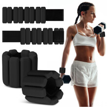 MESUADESI Wrist Weights Set of 2, Wearable Wrist Ankle Weights for Women & Men, Silicone Weighted Bangles Adjustable Arm and Leg Weights for Walking
