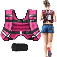 BAGAIL Weighted Vest for Strength Training, Bust Size Adjustable, Convenient Pocket, Iron Sand Weighted Vests, Ideal for Gym Workouts, Yoga Training