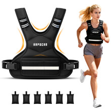 HAPBEAR Adjustable Weighted Vest for Men & Women, 2-4.5kg (4-10lbs) with Removable Weights, Breathable Fitness Vest for Running, Walking, Muscle