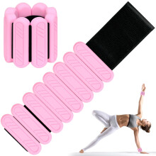 KOOOGEAR 2 PCS Adjustable Wrist Weights Ankle Weights Set for Exercise Walking Jogging Yoga Aerobics Pilates Dance Running Swimming Fitness Wristband